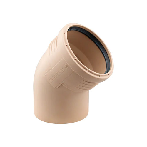 زانویی 45 درجه پوش فیت ساختمانی سایلنت زانو 45 درجه پوش فیت سایلنت شهراب - Image 1